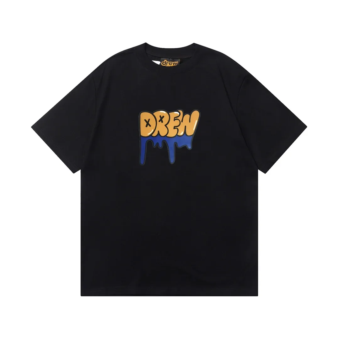 D 016 9 2023SS Same Style drew T g , ！ Quality！！ ， Quality！！ ， ！！ ， ， ， ， ， 。 Sizes：S M L XL ：Black White Royal Blue Red Brown White Orange